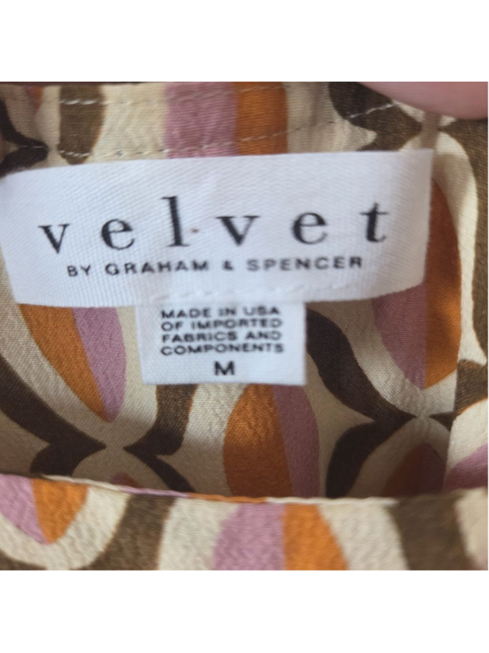 Women's Velvet by Graham & Spencer M Jumpsuit in Beige and Orange - Picture 10 of 14